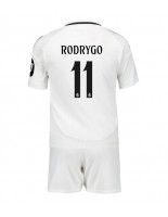 Real Madrid Rodrygo Goes #11 Kotipaita Lasten 2024-25 Lyhythihainen (+ shortsit)